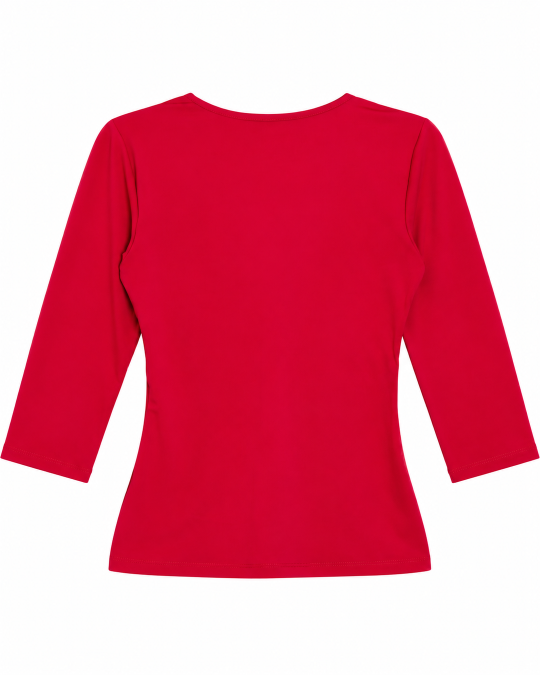 Ariza 50154, blusa Cali cruzada manga 3/4, Rojo, espalda