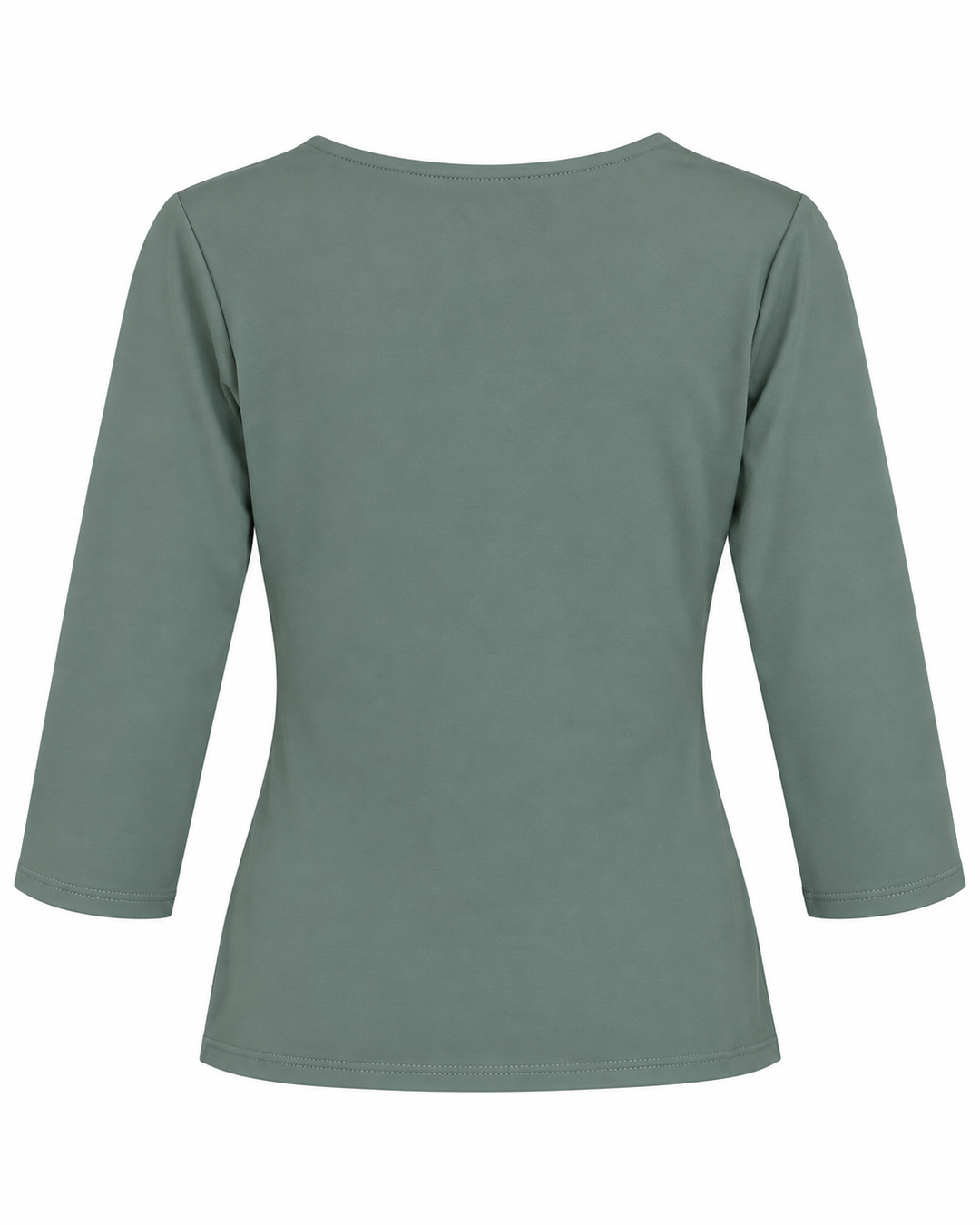 Ariza 50154, blusa Cali cruzada manga 3/4, Verde Menta, espalda