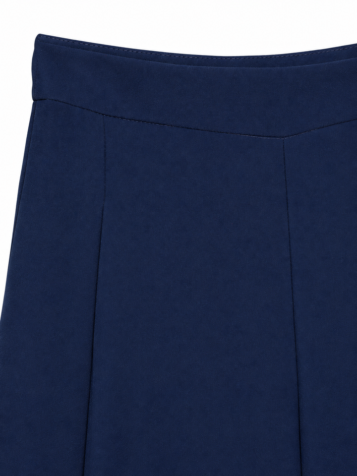 Pantalón Armani Liso Wide Leg Ariza 60277, Azul marino, detalle