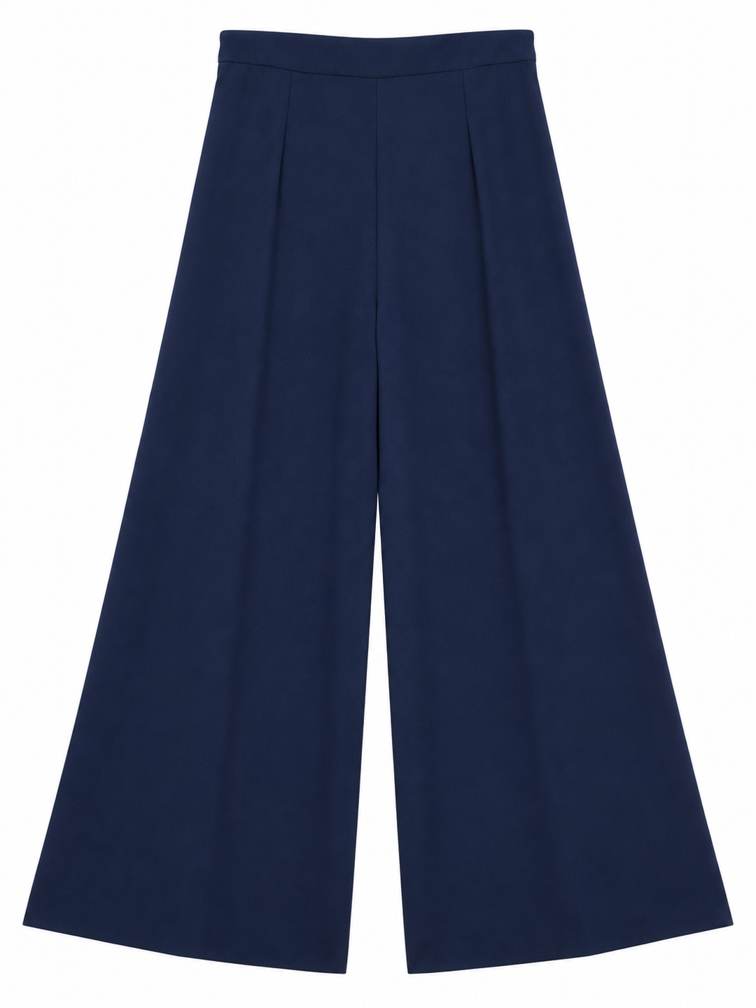 Pantalón Armani Liso Wide Leg Ariza 60277, Azul marino, espalda