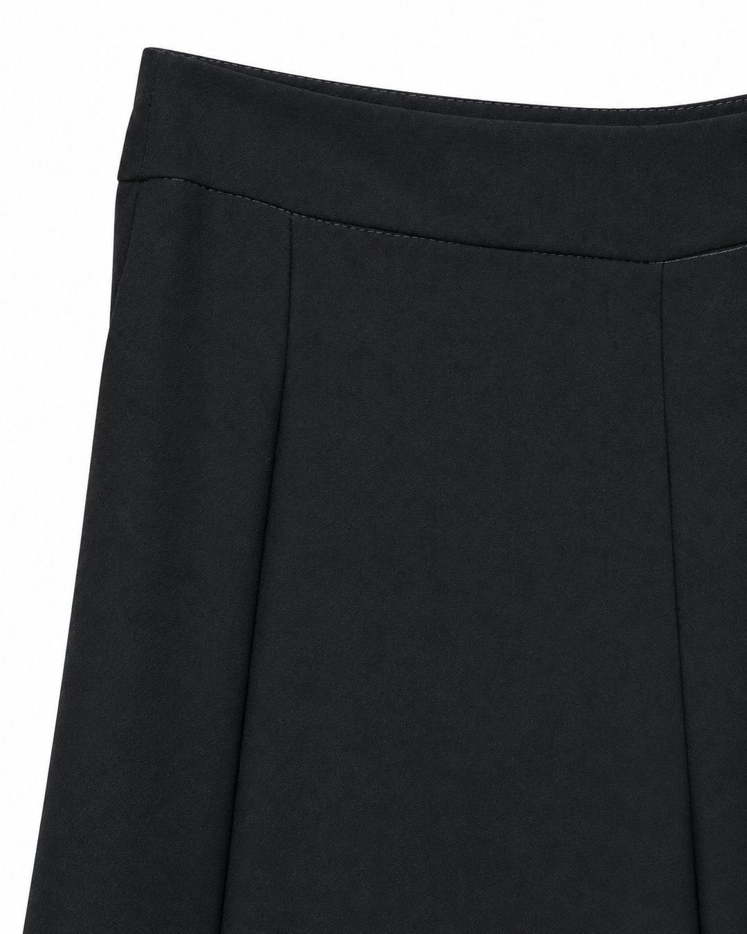 Pantalón Armani Liso Wide Leg Ariza 60277, Negro, detalle