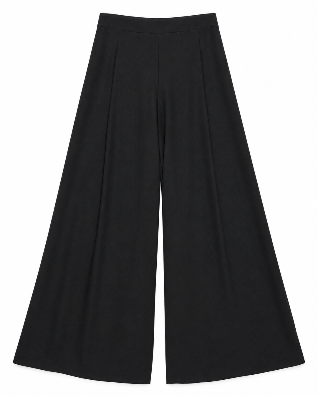 Pantalón Armani Liso Wide Leg Ariza 60277, Negro, espalda