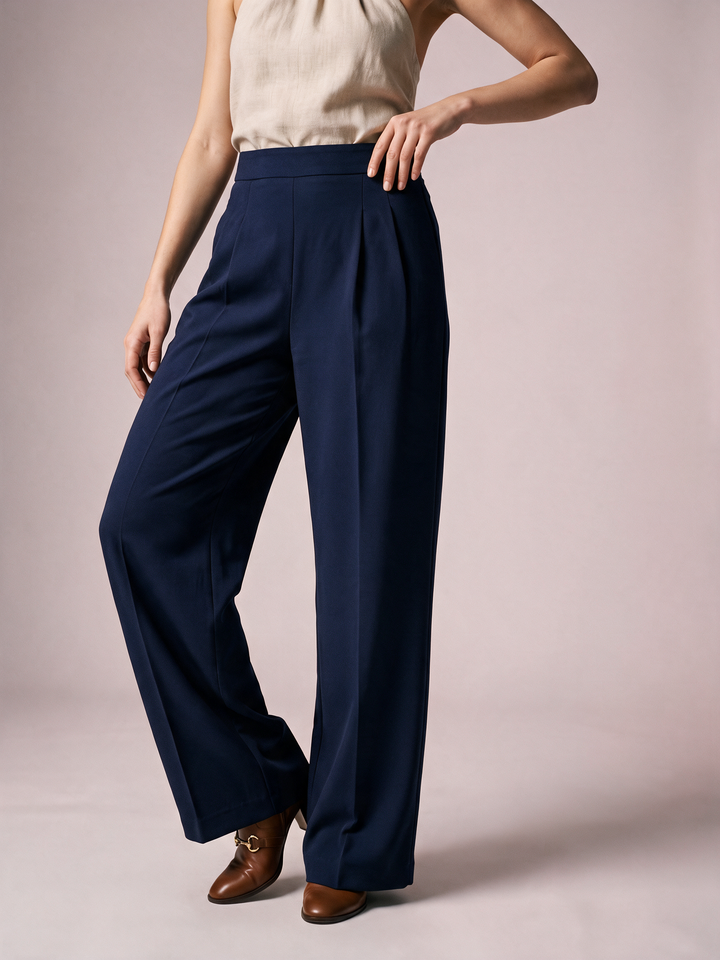 Pantalón Armani Liso Wide Leg