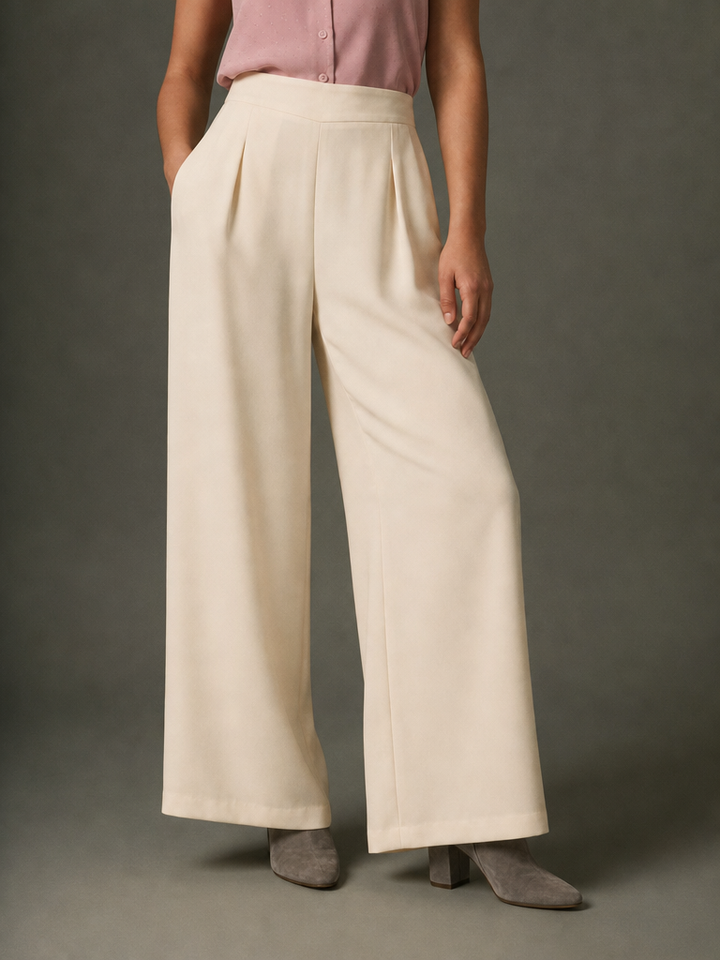 Pantalón Armani Liso Wide Leg