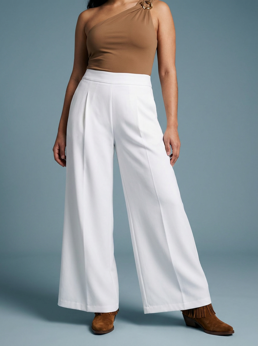 Pantalón Armani Liso Wide Leg