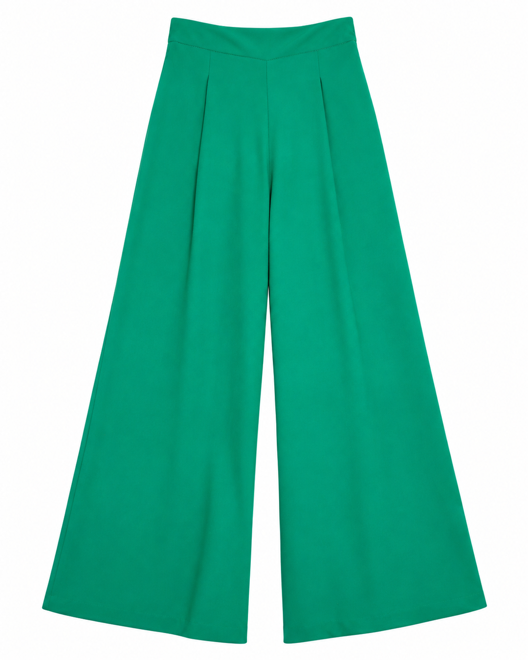 Pantalón Armani Liso Wide Leg Ariza 60277, Verde, espalda