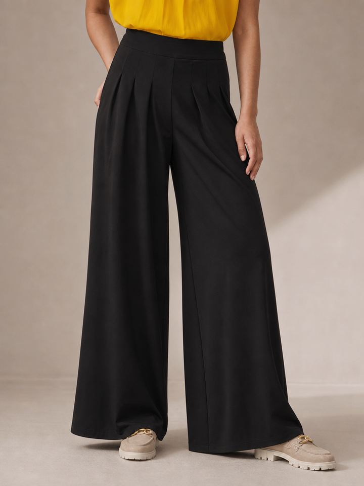 Pantalón Liso Pierna Ancha c/6 Pinzas